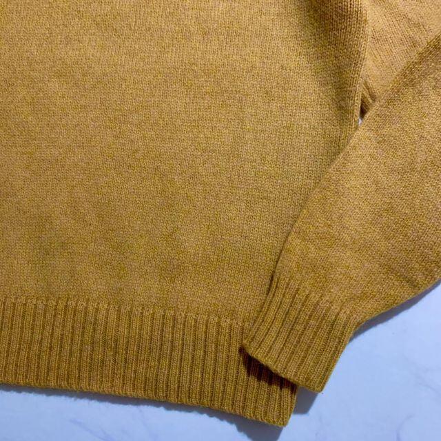 Ralph Lauren(ラルフローレン)のラルフローレン　ウール１００％　ニット　セーター　ゴールドカラー　美品 メンズのトップス(ニット/セーター)の商品写真