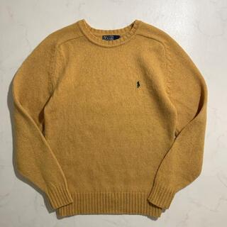 ラルフローレン(Ralph Lauren)のラルフローレン　ウール１００％　ニット　セーター　ゴールドカラー　美品(ニット/セーター)