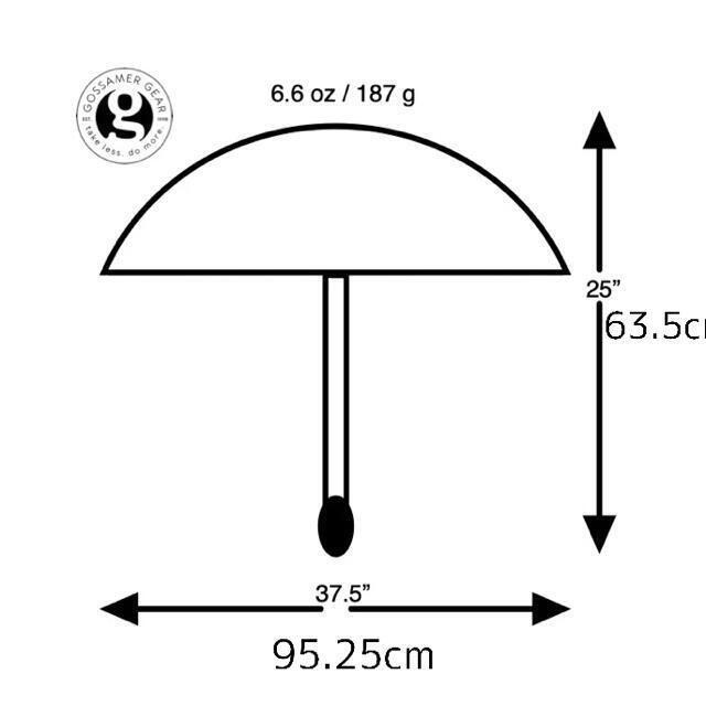 ゴッサマーギア Liteflex Hiking Chrome Umbrella 7