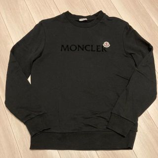 モンクレール(MONCLER)のMONCLER モンクレール レタリング ロゴスウェット ブラック Mサイズ(スウェット)