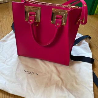 ソフィーヒュルム(SOPHIE HULME)のsophie hulme ピンク　バッグ　(トートバッグ)