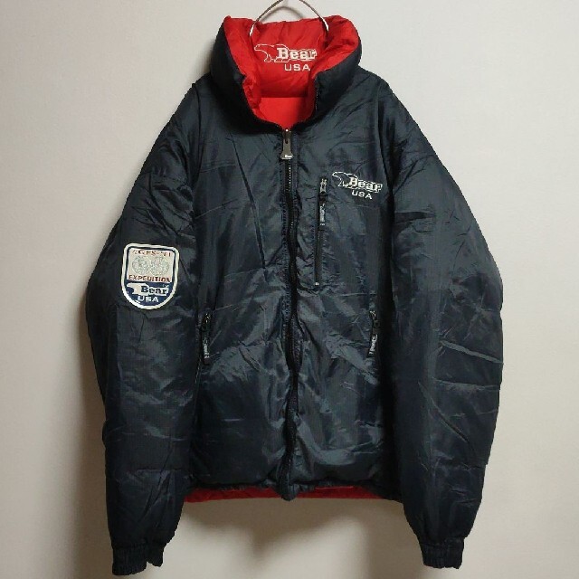 激レアVintage 90s HERRY HANSEN リバーシブル肉厚ダウンL abitur