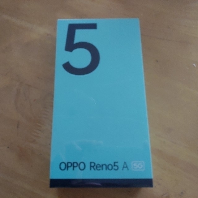 新品未開封 OPPO reno5a アイスブルー ワイモバイル版 SIMフリー