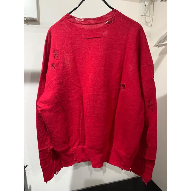 stein OVERSIZED DAMAGED KNIT LS メンズのトップス(ニット/セーター)の商品写真