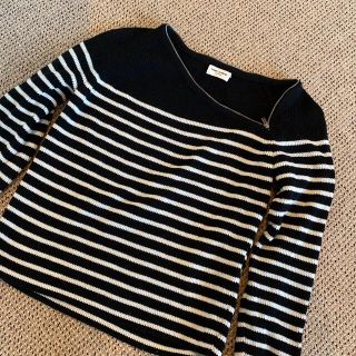 サンローラン(Saint Laurent)のサンローラン　ボーダーニット(ニット/セーター)