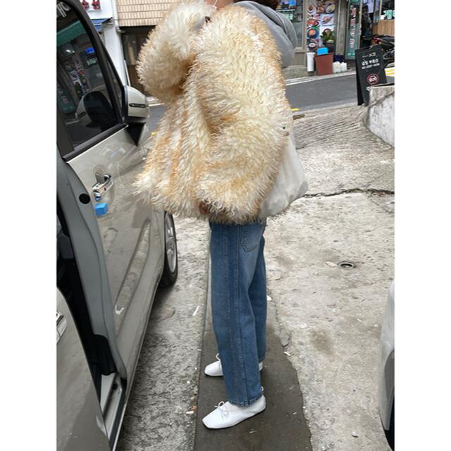 Samoyed 90' Madam Fur Coat Golden Cream 毛皮/ファーコート