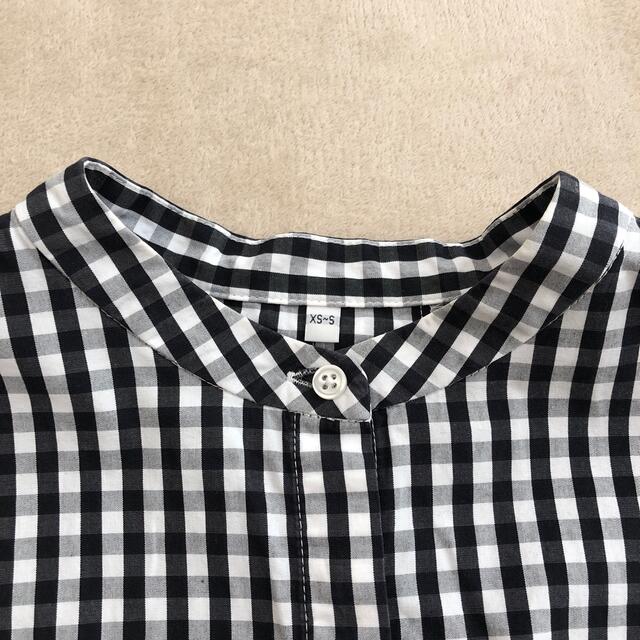 MUJI (無印良品)(ムジルシリョウヒン)の無印良品　チェック　半袖シャツ　XS-Sサイズ レディースのトップス(シャツ/ブラウス(半袖/袖なし))の商品写真