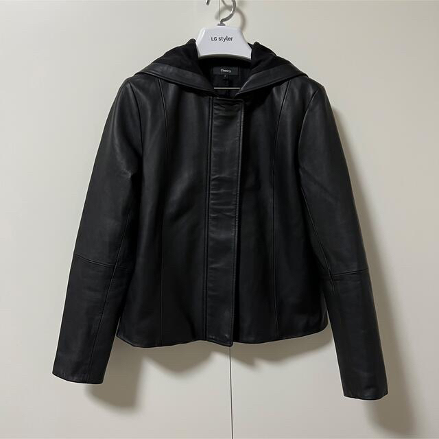 Theory 21AW 完売 レザーフーディジャケット