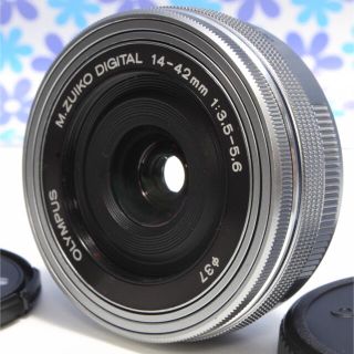 オリンパス(OLYMPUS)のなめらか電動ズーム❤️オリンパス 14-42mm EZ❤️パンケーキレンズ❤(レンズ(ズーム))