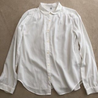 ユニクロ(UNIQLO)のUNIQLO キッズ　丸襟ブラウス　160サイズ(ブラウス)