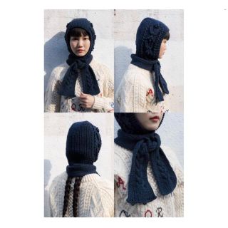 Yuki Fujisawa Knit cap｜NAVY(ニット帽/ビーニー)