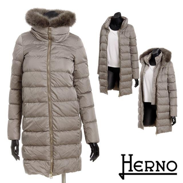 HERNO - 定価22万 新品 HERNO ファー ダウン サイズ38 タグ付きの通販