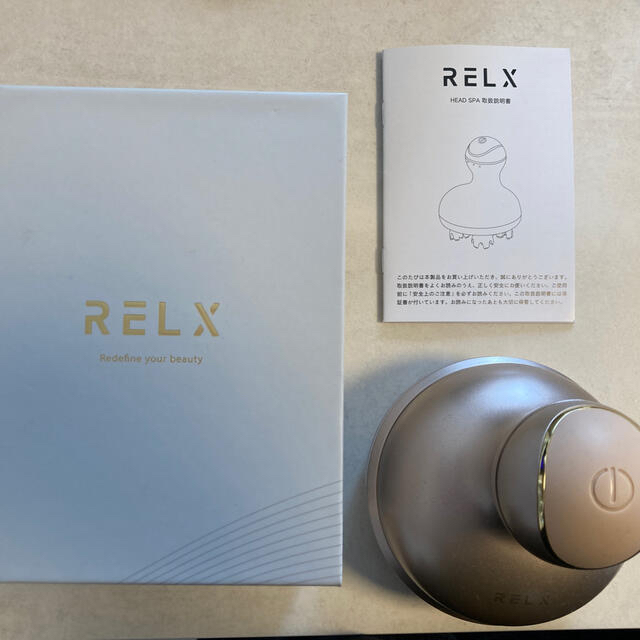 RELX ヘッドスパ 電動頭皮ブラシ ゴールド ヘッドマッサージャーの通販 ...