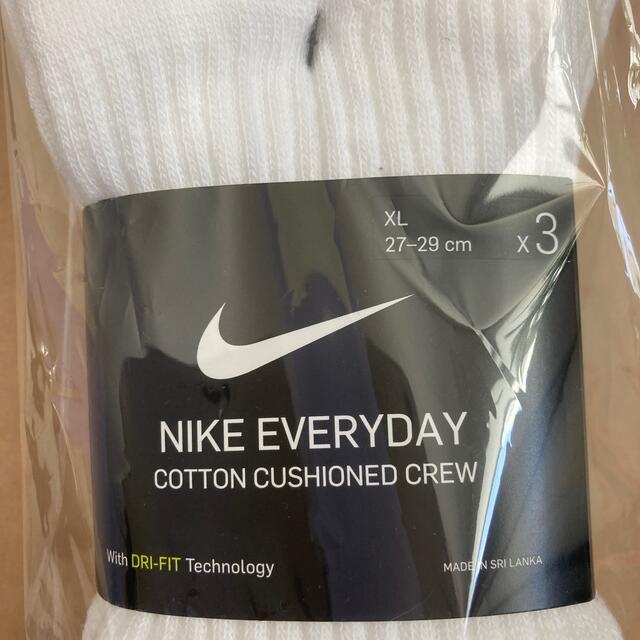 NIKE(ナイキ)の【新品】ナイキ　メンズ　ソックス　靴下　3足セット メンズのレッグウェア(ソックス)の商品写真