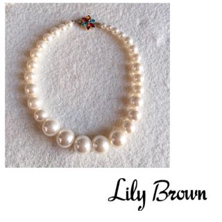 リリーブラウン(Lily Brown)のLilyBrown♡大粒パールネックレス(ネックレス)