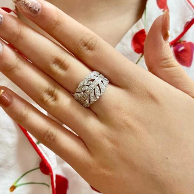 週末限定直輸入♪ 天然 ダイヤモンド リング 計1.09ct PT900『最高に
