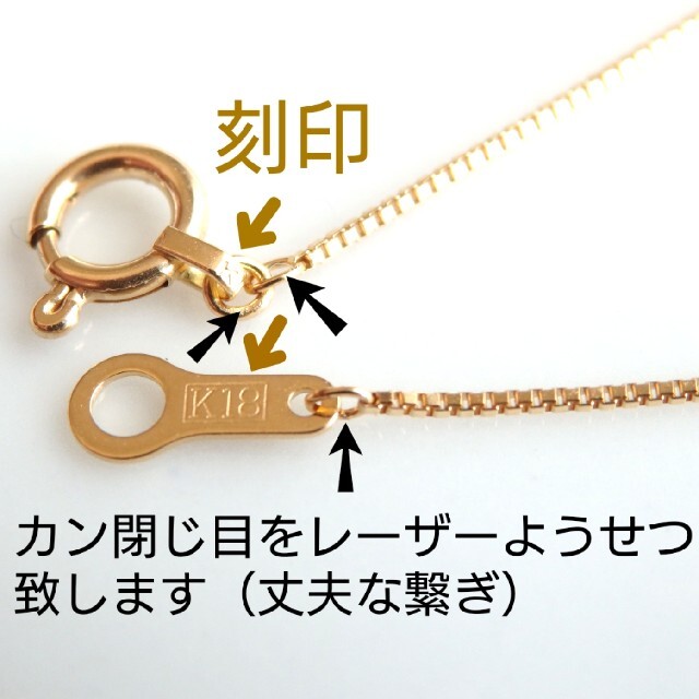 松野屋 キャンバスフラットショルダー k18ネックレス ベネチアン