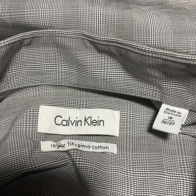 Calvin Klein(カルバンクライン)の【オーバーサイズ】カルバンクライン　チェック柄　長袖コットンシャツ メンズのトップス(シャツ)の商品写真