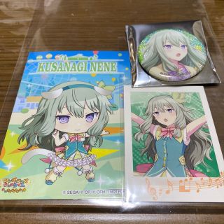 プロセカ ナンジャタウン 特典 ぱしゃこれ グリッター缶バッ草薙寧々(キャラクターグッズ)