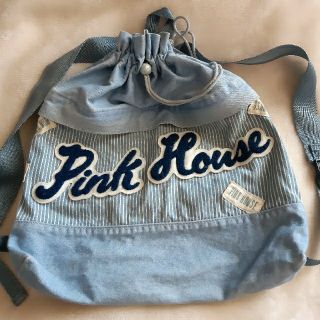 PINKHOUSE デニム  リュックサック　塾　習い事バッグ　ゆるだぼ