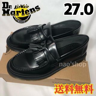 ドクターマーチン(Dr.Martens)の【新品】ドクターマーチン エイドリアン タッセル ローファー ブラック 27.0(ドレス/ビジネス)