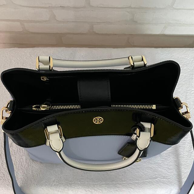 Tory Burch(トリーバーチ)の【青】美品 Tory Burch ショルダー付き ハンドバッグ  レディースのバッグ(ショルダーバッグ)の商品写真