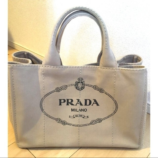 PRADA プラダ カナパ トートバッグ ベージュ-