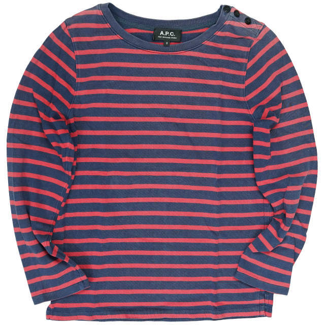A.P.C - A.P.C. アーペーセー トルコ製 ショルダーボタン ボーダー