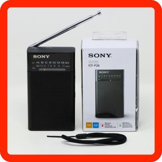 ソニー(SONY)の説明必読◆SONY ラジオ ICF-P26 ワイドFM 受信可 並行輸入品(ラジオ)