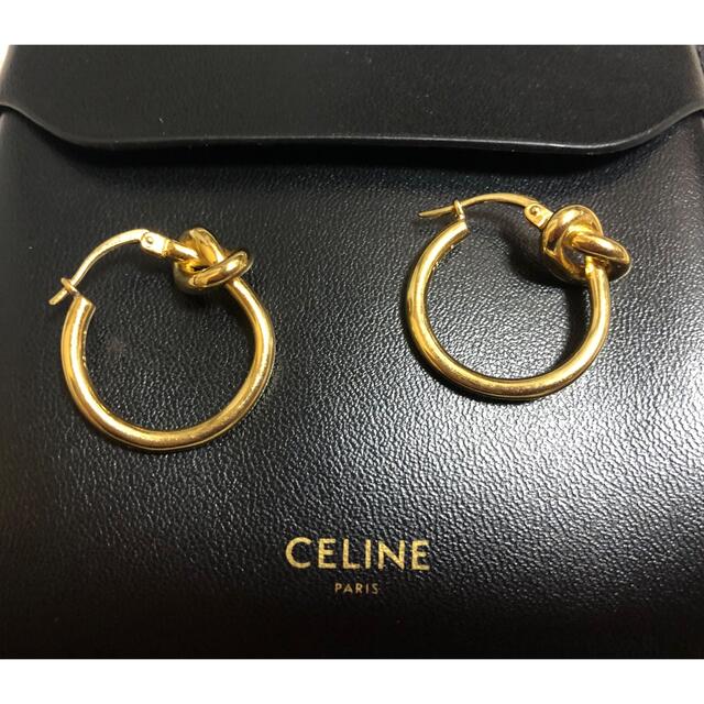 celine - セリーヌ ノット フープ ピアス ゴールド CELINEの通販 by