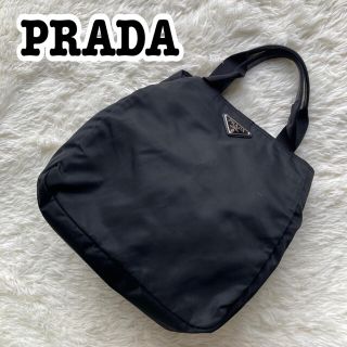 PRADA - プラダ ナイロン ハンドバッグ トートバッグ ブラック 三角