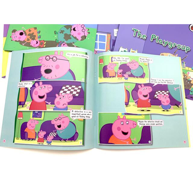 peppa pig ペッパピッグ漫画版シリーズ4全冊音源付 動画付　新品