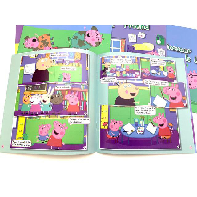 peppa pig ペッパピッグ漫画版シリーズ4全冊音源付 動画付　新品