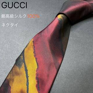 グッチ(Gucci)の美品　ブランド　最高級シルク100%【正規品】GUCCI グッチ  ネクタイ(ネクタイ)