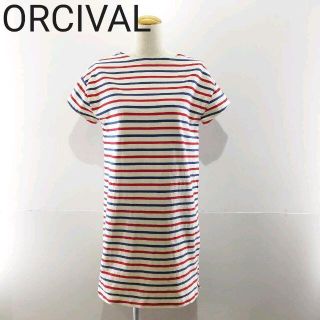 オーシバル(ORCIVAL)のORCIVAL オーチバル ボーダーワンピース(ひざ丈ワンピース)