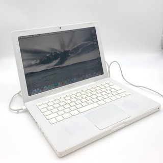 マック(Mac (Apple))のAPPLE MacBook 2008 MB402J/A 13インチ ホワイト(ノートPC)