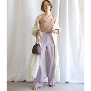 ザラ(ZARA)のselect mocaリーフ柄カシュクールウエストリボン2WAYワンピースガウン(シャツ/ブラウス(長袖/七分))