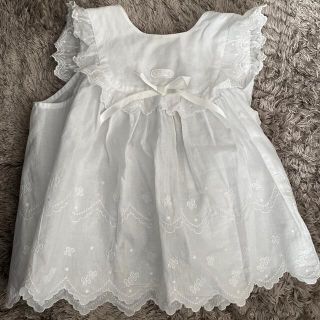 美品CELINE baby♡オーガンジーのエプロン\u0026ワンピースのセット90