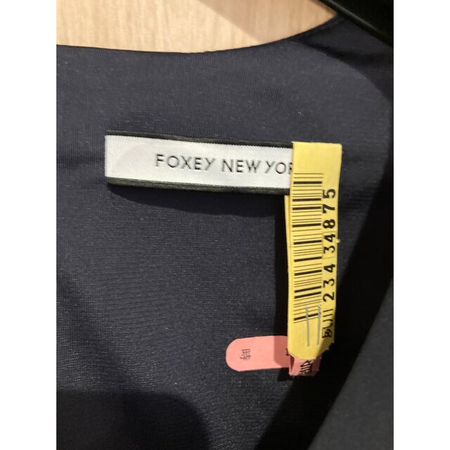 FOXEY(フォクシー)のFOXEY NEWYORK ワンピース　濃紺　ネイビー　38 レディースのワンピース(ひざ丈ワンピース)の商品写真