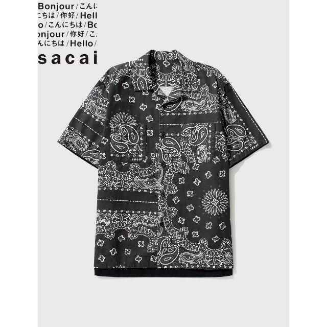 SACAI バンダナ プリントシャツNavYandCo