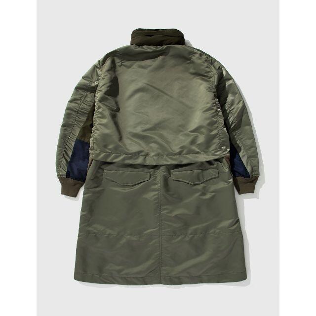 sacai(サカイ)のSACAI ナイロン ツイル ミックス コート メンズのジャケット/アウター(フライトジャケット)の商品写真