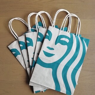 スターバックスコーヒー(Starbucks Coffee)のスタバ紙袋　５枚　スタバ　スターバックス　紙袋　ショップ袋　ギフトラッピング(ショップ袋)