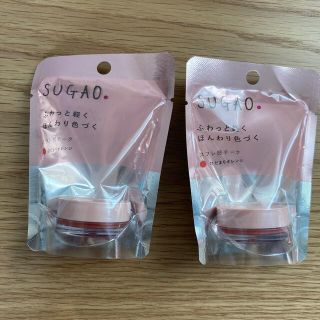 ロートセイヤク(ロート製薬)の【新品2個セット】スガオ　SUGAO スフレ感チーク　ひだまりオレンジ(チーク)