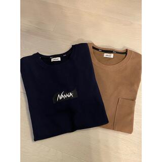 ナンガ(NANGA)の美品　2枚セット　NANGA 半袖Tシャツ(Tシャツ/カットソー(半袖/袖なし))