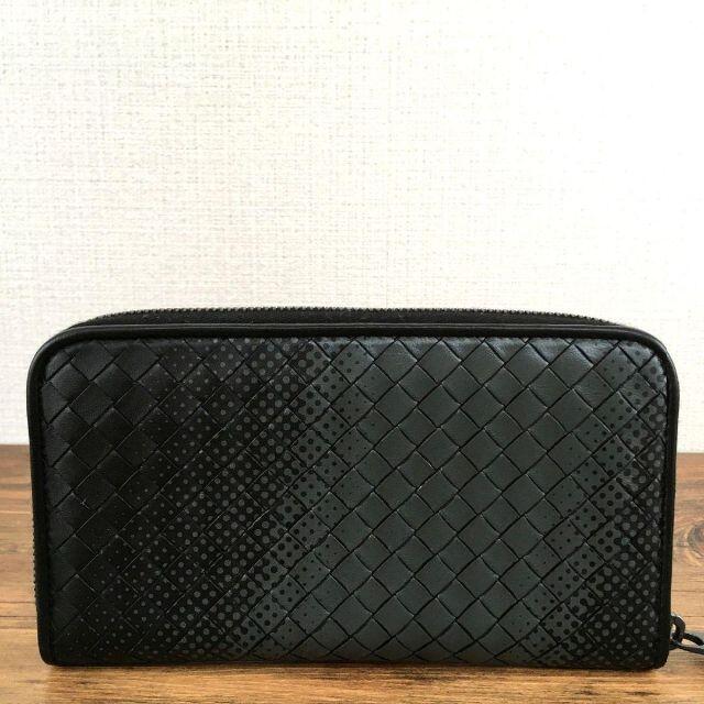 未使用品 BOTTEGA VENETA 長財布 ブラック系 ドット 11 2022年
