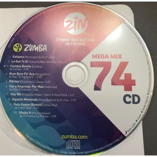 ズンバ(Zumba)のzumba megamix74 CD ズンバ　メガミックス(クラブ/ダンス)