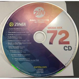 ズンバ(Zumba)のzumba megamix72 ズンバ　CD メガミックス(クラブ/ダンス)