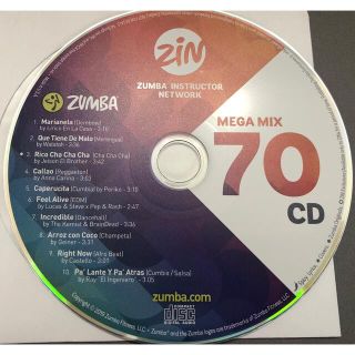 ズンバ(Zumba)のzumba CD megamix70 メガミックス　ズンバ(クラブ/ダンス)