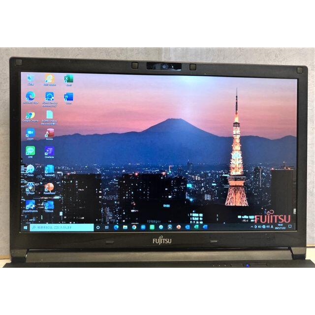 富士通 ノートパソコン A746P i7 SSD カメラ office2019