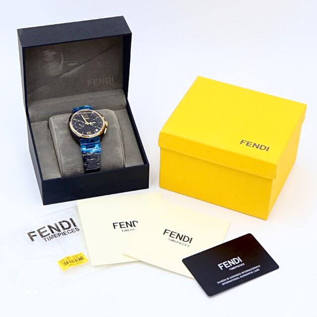 【新品未使用】FENDI MOMENTO クロノグラフ メンズ 腕時計 付属品